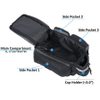 Convertible Bike Bicycle Bag Rear Rack Seat Pannier Trunk Pack with Cup Holder