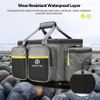Water-Resistant Polyester Material Storage Bag with Padded Shoulder Strap and Non-Slip Base Fishing Rod Bag