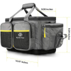 Water-Resistant Polyester Material Storage Bag with Padded Shoulder Strap and Non-Slip Base Fishing Rod Bag