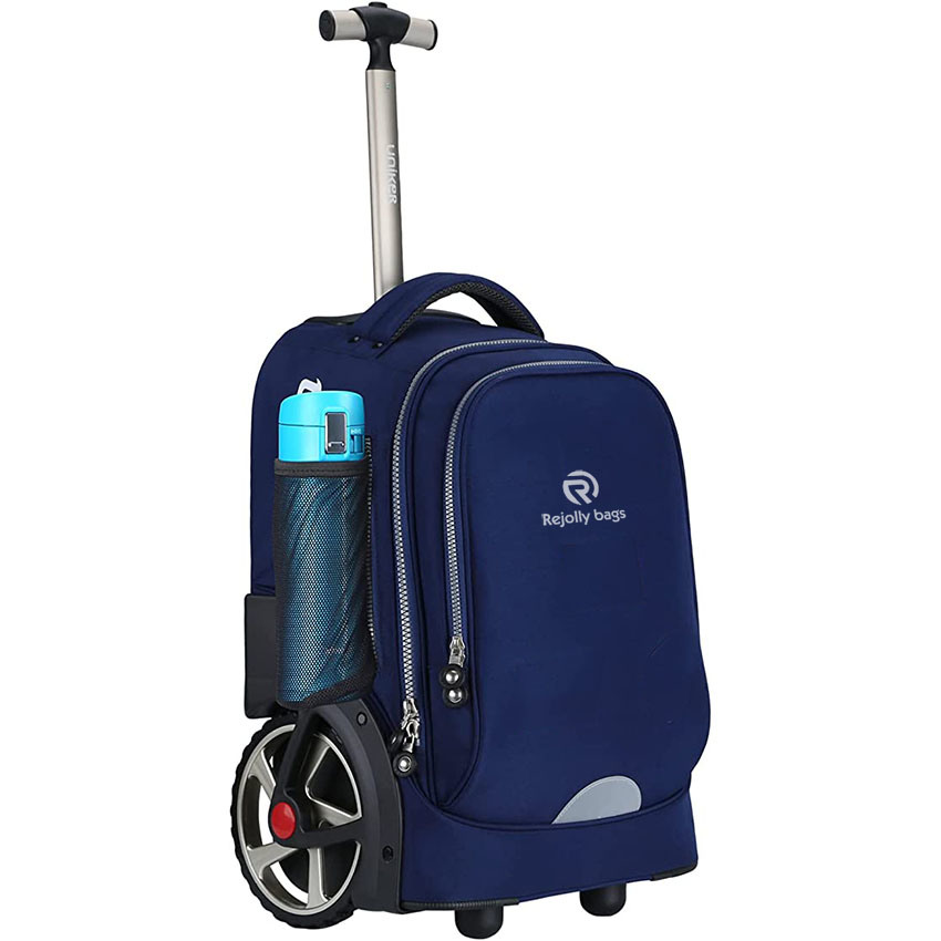 19 Inch Roller Bookbag with Adjustable Handle for School Rolling Bag