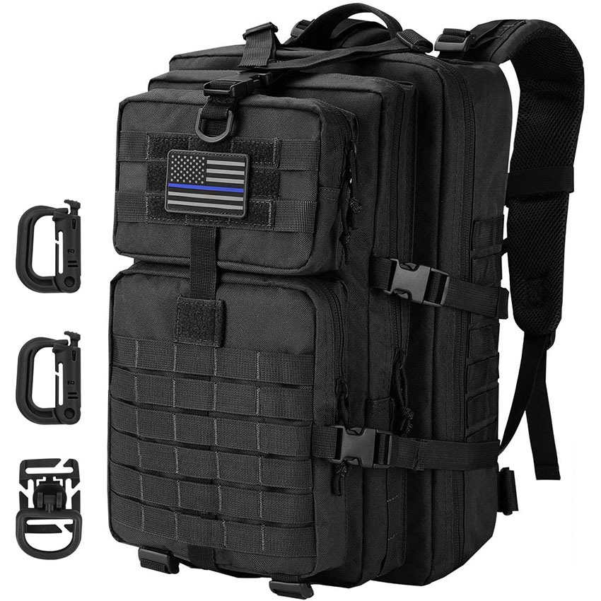 Military Style Tactical Molle Assault Pack, Tactical Backpack Camping Rucksack, 3-Day Pack Bag