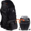 Packs Bags with Modular Cooler Bag Included - Water Repellent- Perfect Hiking Travel Backpack