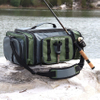 Large Tackle Bag, Soft Sided Front Loader Fishing Bag with Pliers Holder Fishing Fish Bag