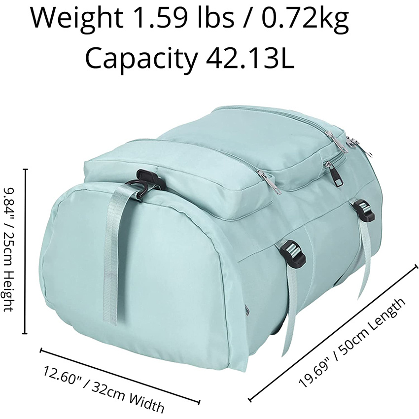 Travel Gear Waterproof Duffel Bag Gym Backpack for Women Men