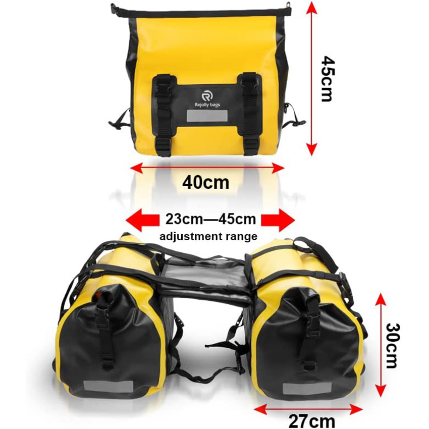 Motorcycle Side Saddlebags Outdoor PVC Waterproof Saddle Bag Motorbike Luggage Bags