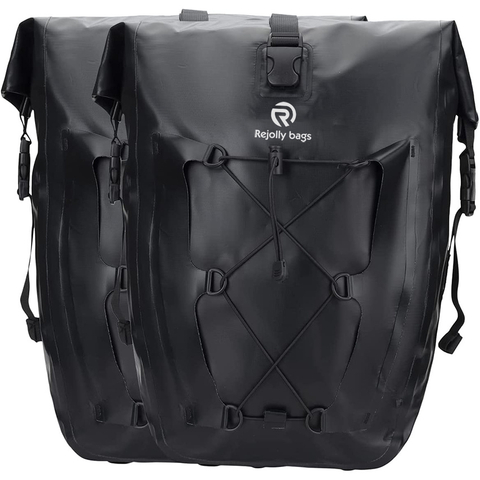 Panniers Waterproof Bike Rear Rack Bag Max 30L Large Capacity Bicycle Rack Trunk Panniers for Cycling Traveling Commuting Bicycle Bag