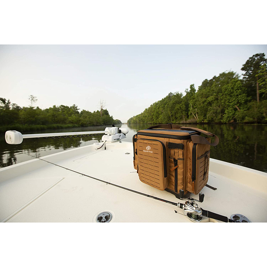 600d Nylon Storage Bag - Lightweight Large Capacity Heavy-Duty Fishing Gear Bag