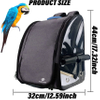 Bird Carrier Backpack Bag Travel Parrot Bag Cage with Portable Stand and Feeding Cans Waterproof Pads Breathable