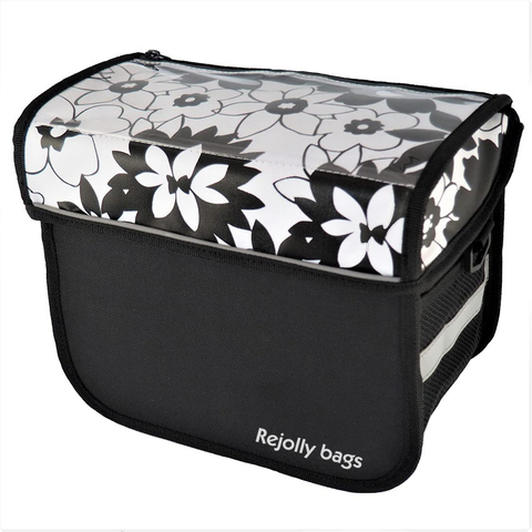 Stylish and Cute Large Capacity Bike Waterproof Shoulder Bag Handlebar Bag for Women with Touchscreen Phone Pouch