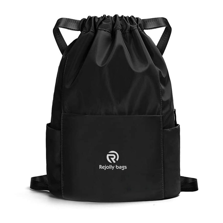 Waterproof Drawstring Gym Backpack Bag for Men & Women, Sport Gym Sack Mini Travel Daypack Bag