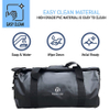 50L Waterproof Duffle Bag - Welded Material Fully Durable Straps & Handle Dry Bag - Secure Duffle - for Motorcycle Boating Fishing ATV Kayaking Bag