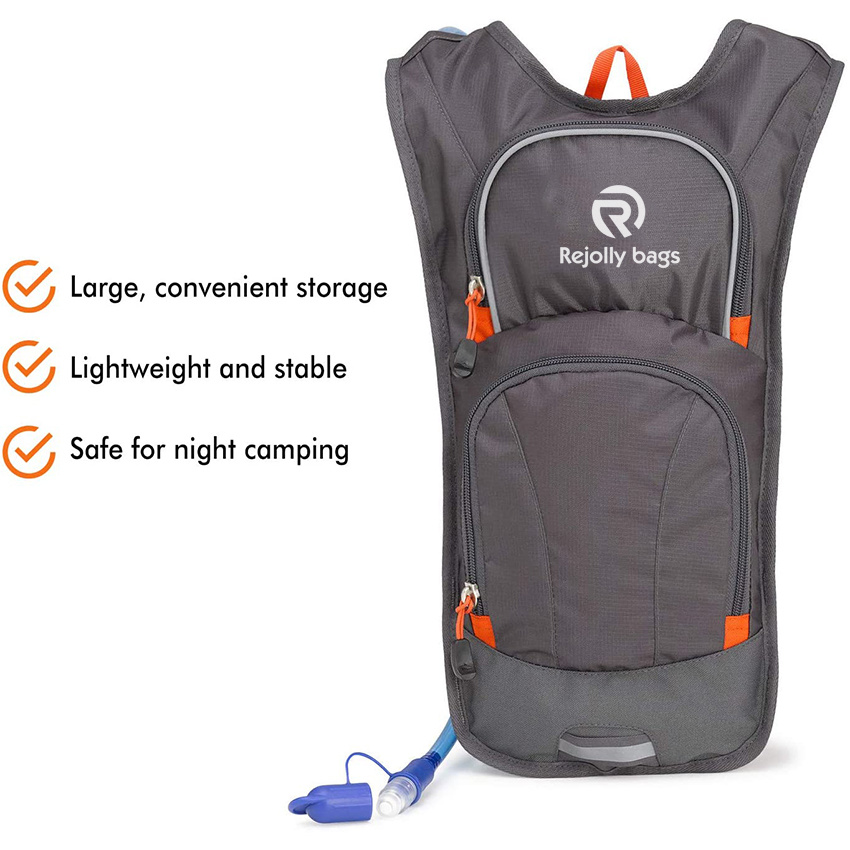 Lightweight Running Backpack, Cycling, Hiking, for Men, Women & Kids, Mercury/Redline, 4L Hydration Backpack