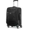 Travel Softside Expandable Luggage with Spinner Wheels, Black, Carry-on 21-Inch Rolling Bag