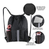 Drawstring Backpack Bag with Shoe Compartment String Cinch Sackpack for Unisex