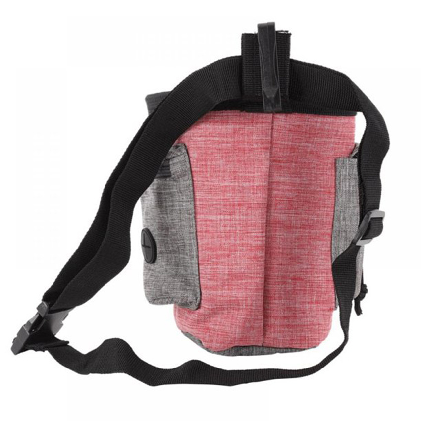 Dog Treat Pouch Pet Hands Free Training Waist Bag Drawstring Carries Pet Bag