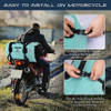 Motorcycle Roll-Top Waterproof Duffel Bag with Quick-Fixed Straps for Motorcycling, Bicycling, Boating, Kayaking Dry Bag