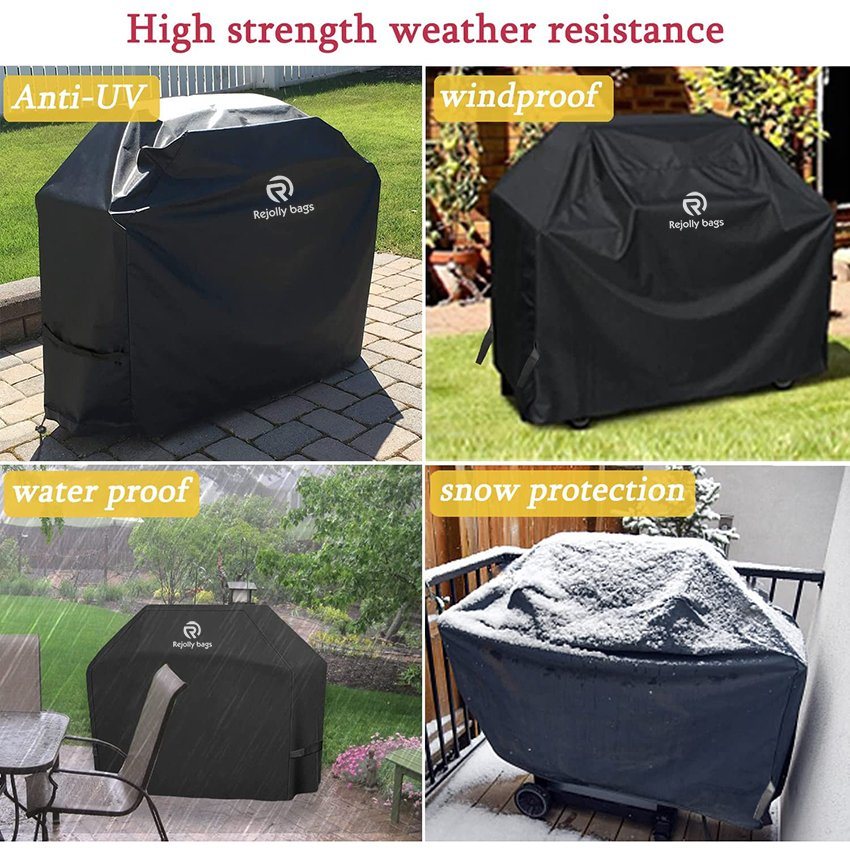 BBQ Cover 58 Inch, Double Layer Fabric, Waterproof, UV and Fade Resistant Gas Grill Cover