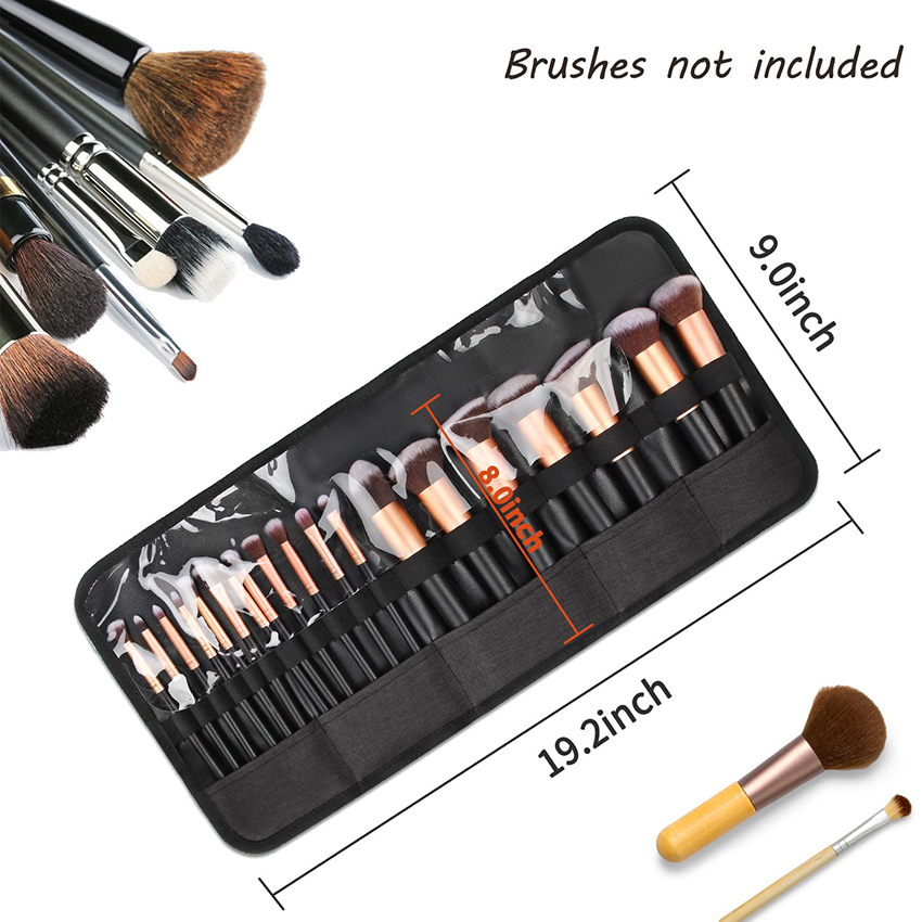 Makeup Brush Holder,Makeup Brush Organizer,Travel Makeup Brushes Bag for Women Brushes Artist Pencil Cosmetic Bag RJ21678