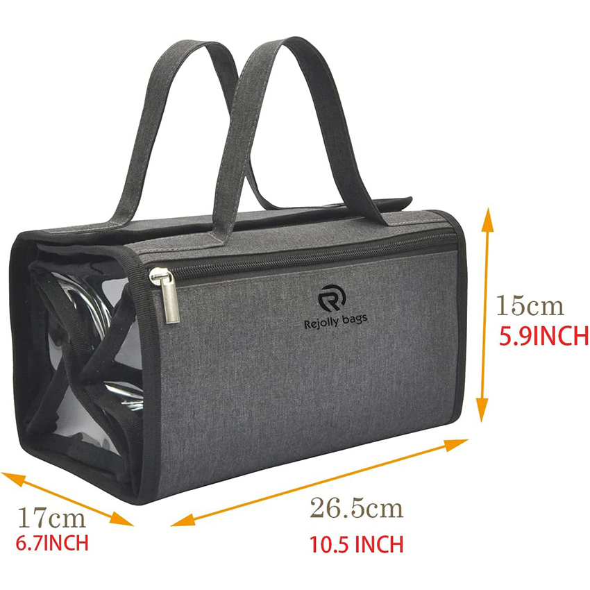 Large Capacity Hanging Eco Polyester Travel Toiletry Bag Makeup Cosmetic With 4 detachable Removable Cosmetic Bag RJ21677