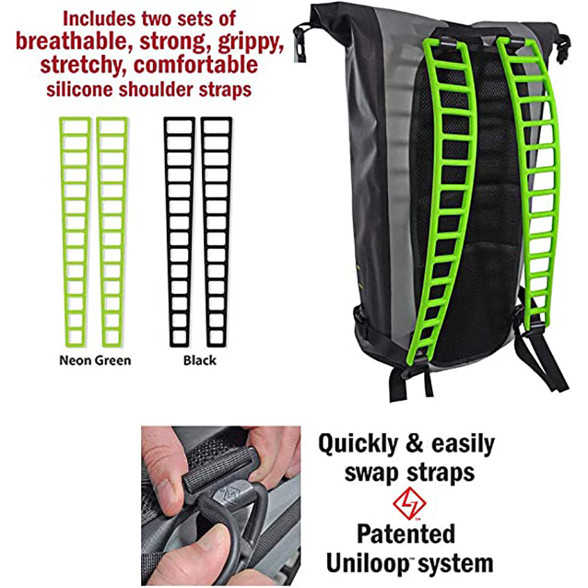 Lightweight 30L Waterproof Commuter Dry Bag Backpack with Breathable Silicone Shoulder Straps Bag