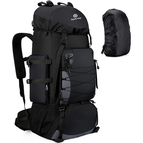 90L Camping Travel Backpack with Rain Cover Lightweight Travel Daypack for Climbing Camping Touring Bag