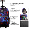 Large Capacity Carry on Luggage Durable Rolling Backpack with Wheels Bag