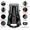36L Waterproof Lightweight Hiking Backpack Daypack with Rain Cover for Backpacking Travel Climbing Camping Skiing Bag