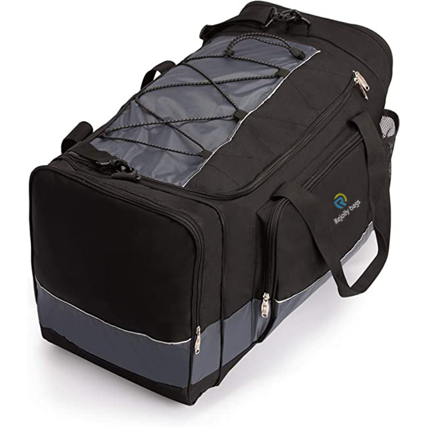 Multi Outdoor Duffle with a Large Capacity Main Compartment, Two End Pockets, and a Front Organizer Pocket for Travel Bags