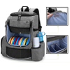 Disc Golf Backpack with Two Sidewall Supports, with 24-26 Discs Capacity, Cushioned Lumbar for Extra Comfort, Multi Pockets and Waterproof Golf Dics Bag