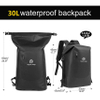 Waterproof Dry Backpack with Inside Zippered Pocket Roll Top Sack Keeps Gear Dry for Kayaking Boating Beach Rafting and Boating Bag