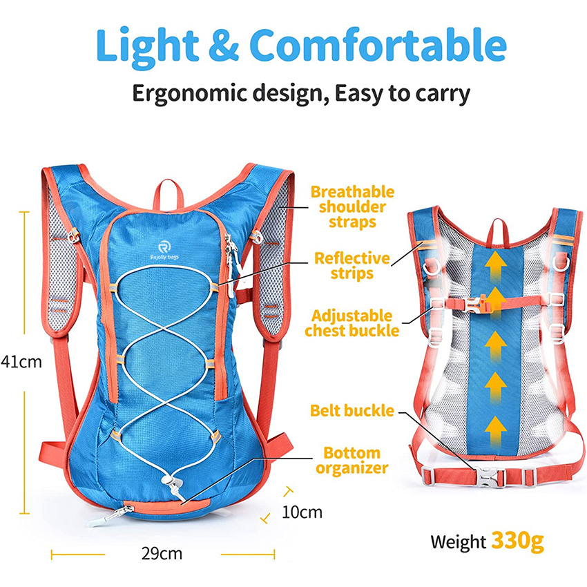 Insulated Hydration Pack 1.5L for Age 8-15 Hiking Backpack for Running, Cycling, Camping Hydration Bag