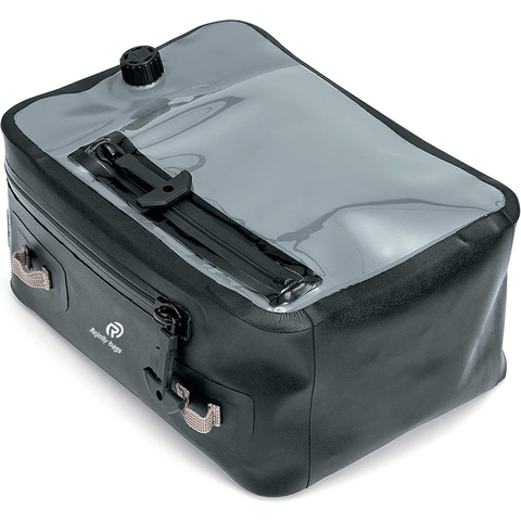 Dry Tank Bag Clear Waterproof Pouch Storage with High Strength Magnetic Base and Strap Kit