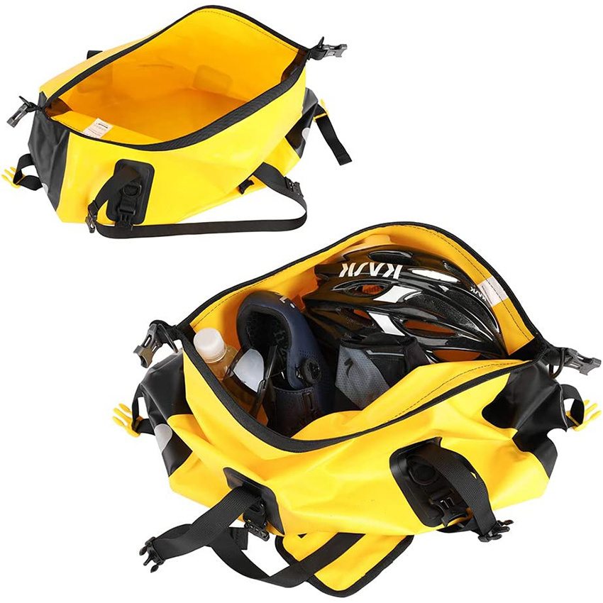 20L Waterproof Motorcycle Tail Bag Waterproof Duffle Bag Motor Travel Luggage for Camping, Boating