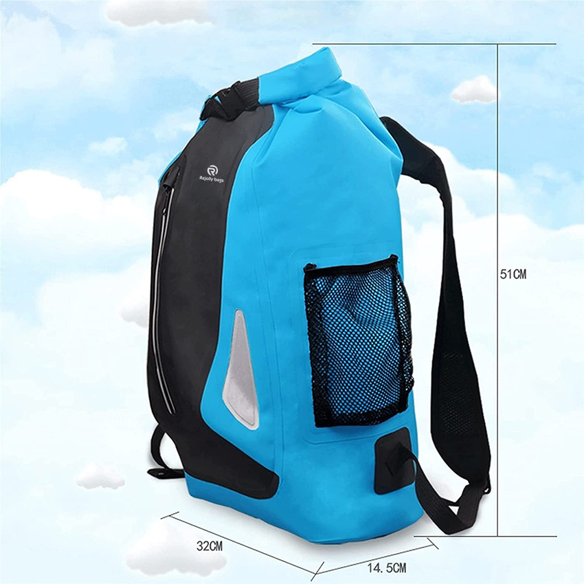 Swimming Bag Outdoor River Trekking Bag Dry Sack Bag Double Shoulder Straps Water Pack Swimming Backpack Waterproof Bag for Drifting Kayaking Dry Bag