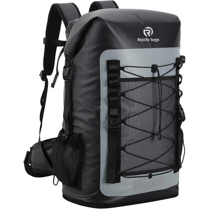 Large Capacity Waterproof Insulated Backpack Roll Top for Hiking, Beach Fishing, Kayaking Bag