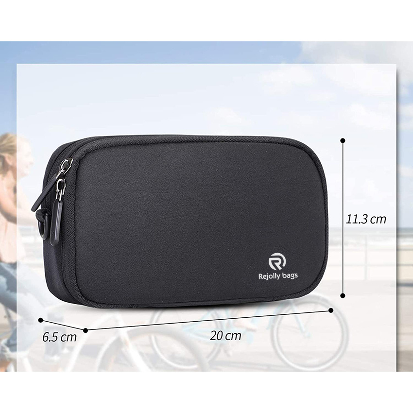 Bike Handlebar Bag Waterproof Bicycle Storage Frame Pouch Multifunctional Shoulder Sling Bicycle Bag