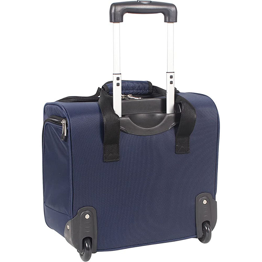 15 Inch Carry on Suitcase with Spinner Wheels for Travel, Business Roller Bag