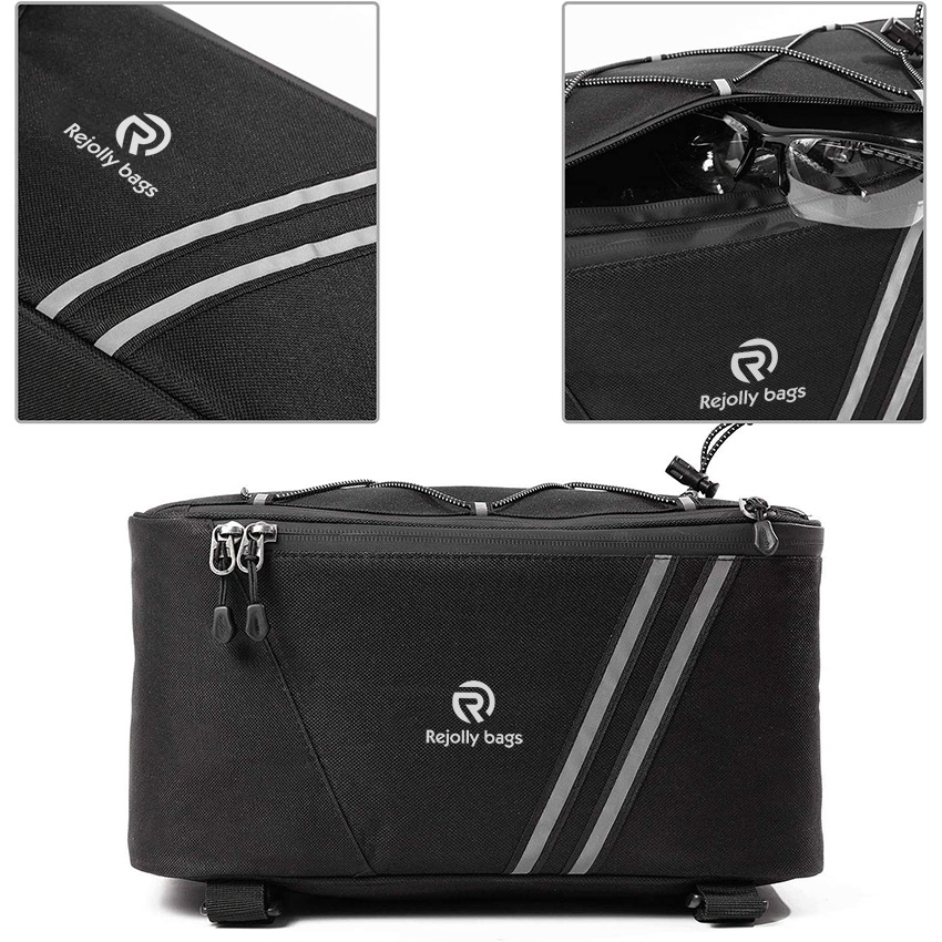 Bicycle Rack Rear Carrier Bag Insulated Trunk Cooler 11L Large Capacity Storage Luggage Pouch Reflective MTB Bike Pannier Bicycle Bag