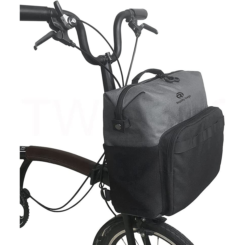Portable Backpack Bike Bag for Brompton Folding Bicycle, 13.5L Cycling Shoulder Bag with Raincover Strip Bike Bag