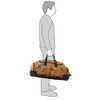 Heavy Duty Utility Duffle with Rear Pocket for a Week Traveling Bag