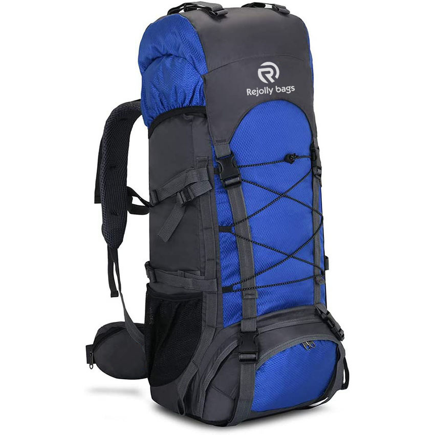 60L Internal Frame Hiking Backpack with Rain Cover, Outdoor Sport Travel Daypack for Climbing Camping Touring