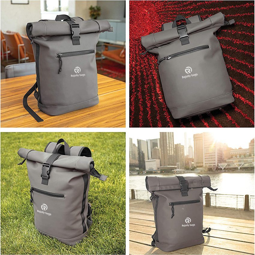 Roll Top Waterproof Trendy Backpack with Laptop Pocket for Swimming, Boating, Hunting Bag