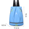 Backpack Gym Bag Shopping Swim Walking Climbing Fishing Traveling Cycling Beach Waterproof Cosmetic Swimming Bag Dry and Wet Separate Storage