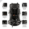 Lightweight Hiking Backpack for Camping, Hunting, Travel, and Outdoor Sports Bag