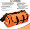 Empty First Responder Bag Lightweight and Durable Emergency and Medical Supplies Kit