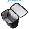 Bike Handlebar Bag Bicycle Insulated Cooler Bag with Reflective Strap Touchable Transparent Phone Pouch Bicycle Bag 