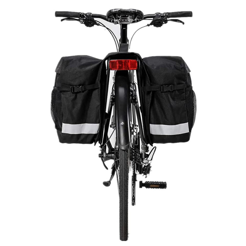 Durable Bicycle Pannier Bag Large Pockets Outdoor Sports Extendable Bicycle Rear Seat Trunk Bag Bike Accessories