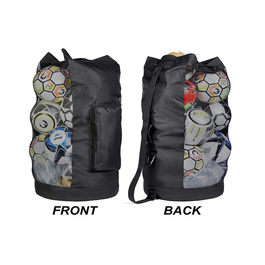 Heavy Duty Mesh Sports Bag Storage Basketball Soccer Ball Bag Gym Travel Bag