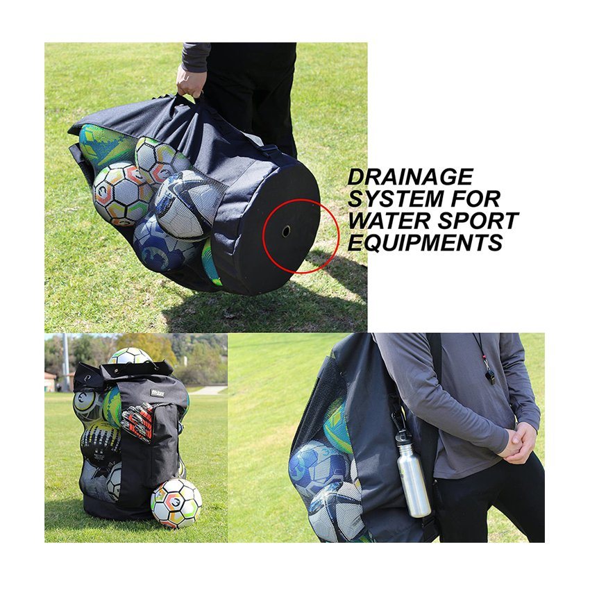 Heavy Duty Mesh Sports Bag Storage Basketball Soccer Ball Bag Gym Travel Bag