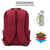Lightweight Everyday Bag with Water-Resistant Fabric Campus Backpack Slim Laptop Backpack Casual Travel Daypack
